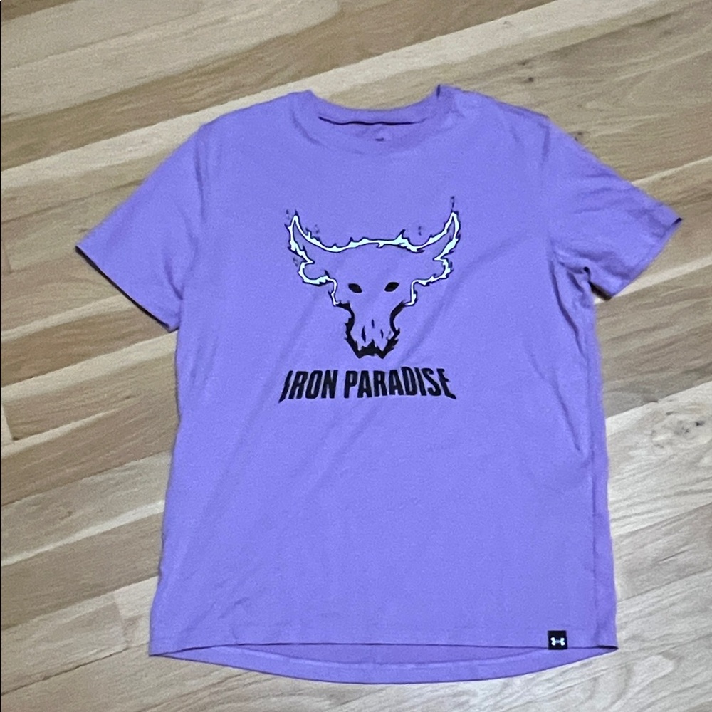 Under Armour Purple Iron Paradise Kids Tee